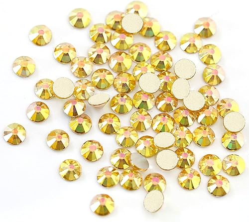 Miniatura 2 de 720 diamantes de imitación de cristal con parte trasera plana, SS20 de 0.189 in, cristales de cristal de parte trasera plana no termofijos, para