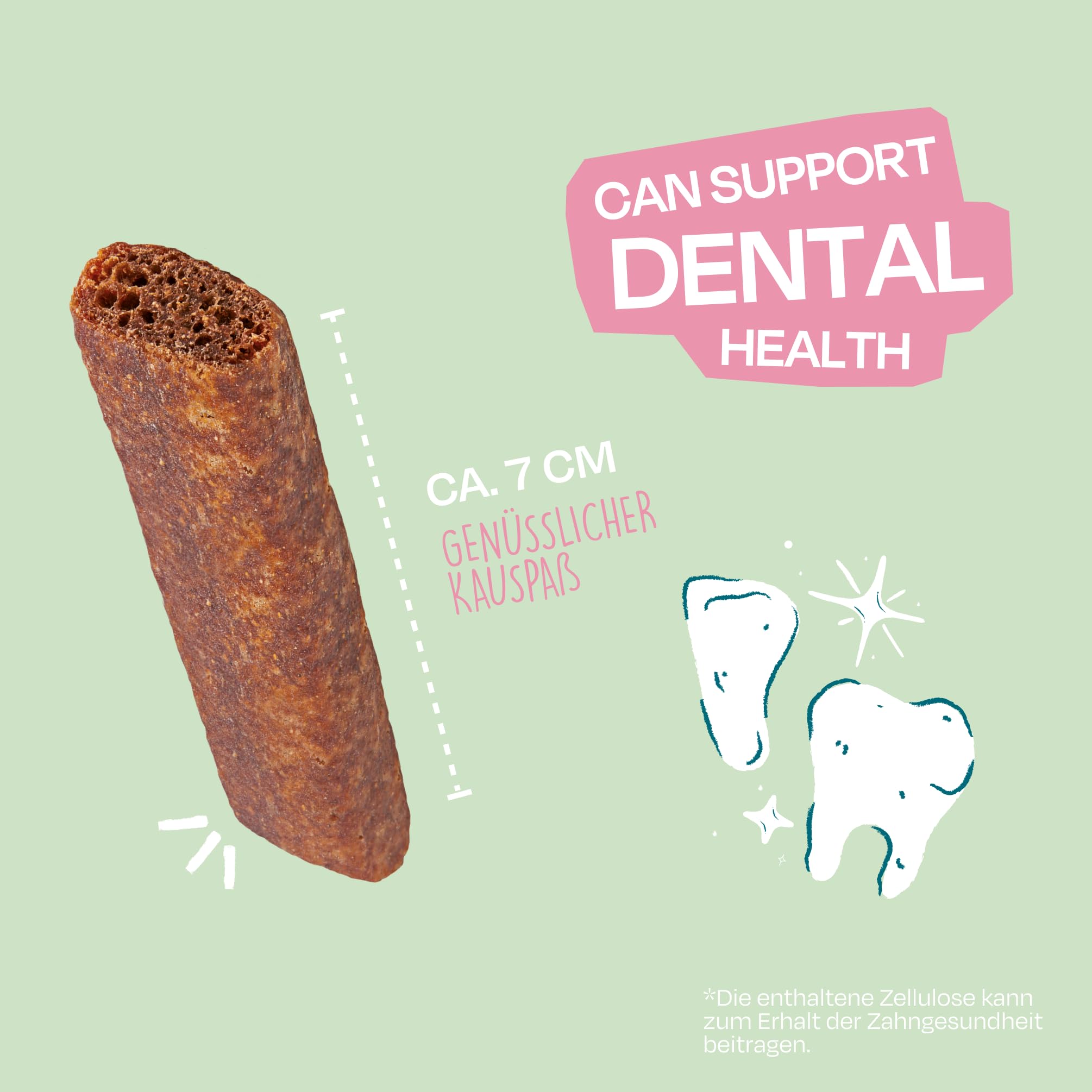 VEGDOG Dentals XL hypoallergene Kausticks für große Hunde (12 x 100 g) | fettarmer Kauspaß für gesunde Zähne | Zahnpflege für Allergiker mit Kartoffel und Tapioka