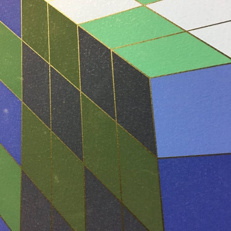 Amazon.co.jp: ヴァザレリ シルクスクリーン作品 大判 直筆