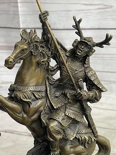 Miniatura 7 de EUROPEAN BRONZE Dios nórdico Odin 100% real estatua de bronce pagano vikingo hecho a mano base de mármol figura decorativa hecha a mano regalo
