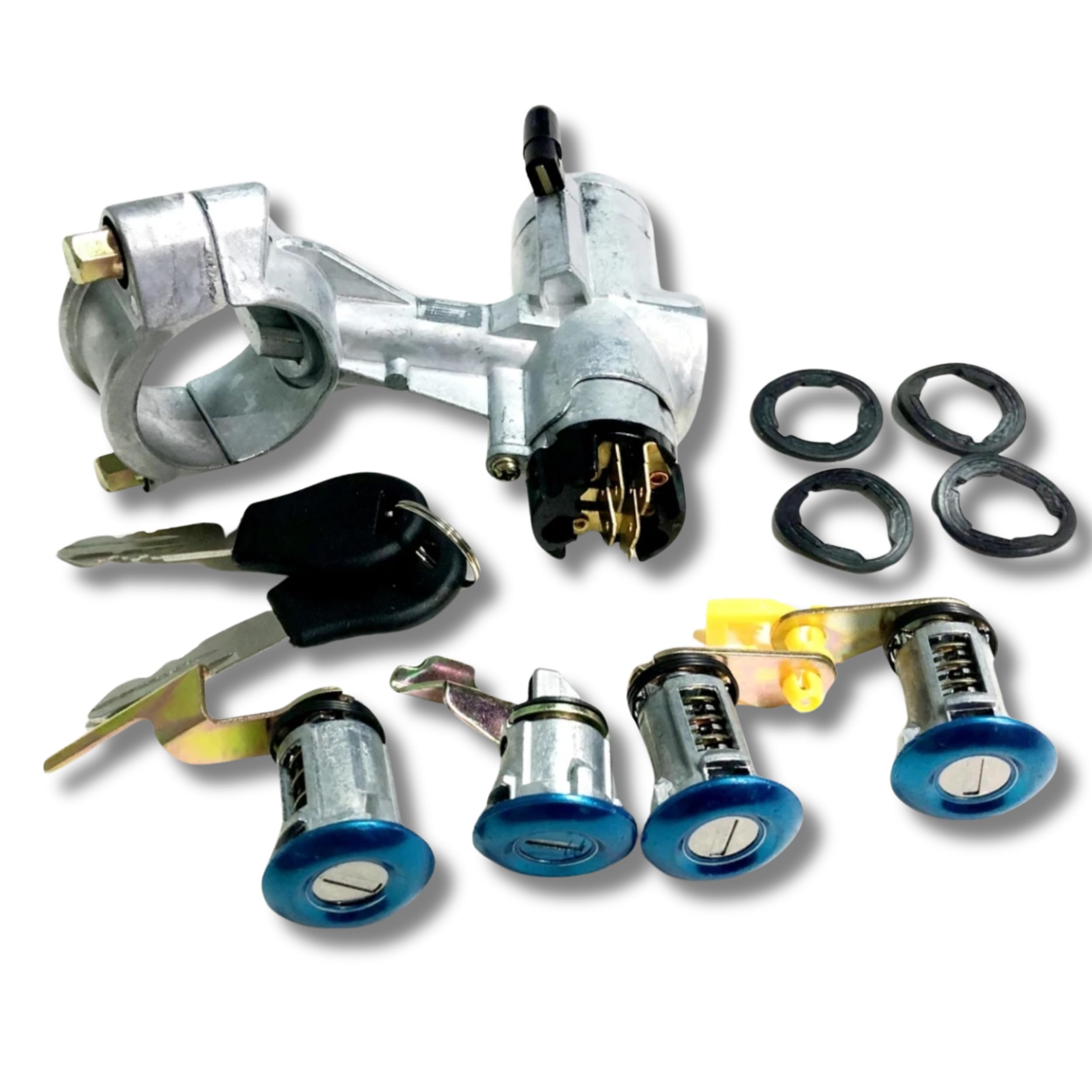 Bombín de encendido y puertas compatible con Nissan Patrol Y60 160 260. Incluye 2 llaves.