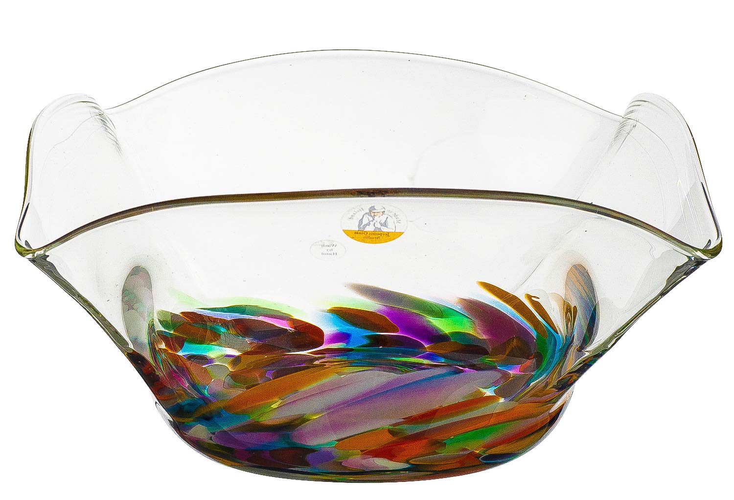 Jerpoint Irish Glassware Medium Square Bowl 13 x 25 cm Made in Ireland (Festival)