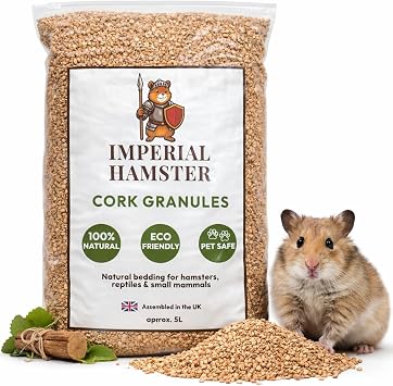 Cork Granules Bedding 5L   Natural Dust Free Absorbent Substrate for Hamsters, Rats, Reptiles & Small Animals