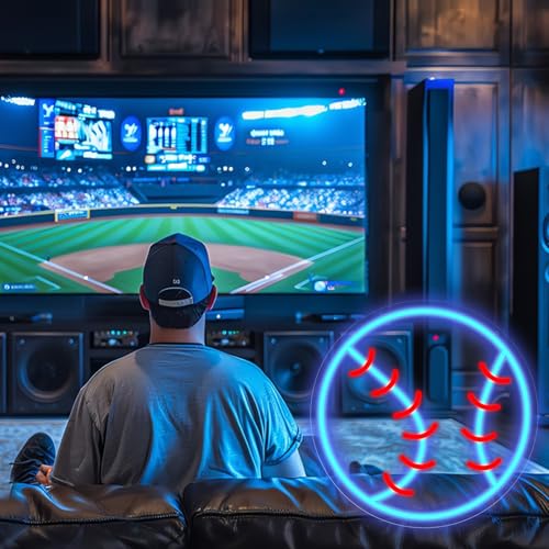 Image of Baseball Neon Sign, 12.6 inchx12.6 inch Dimmable Sport LED Signs USB Powered for Wall Decor Living Room Bedroom Man Cave Home College Club Shop Room Bedroom Sports Decor Gift for Christmas Birthday