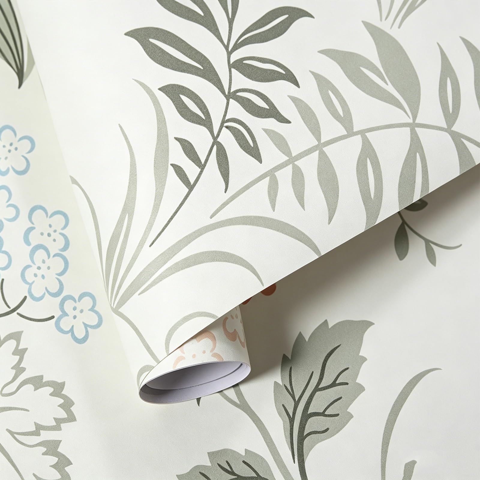 Zynqra ﻿Peel And Stick Wallpaper Floral Contact Paper,Self Adhesive Decorative,Modern Contactpaper For Cabinets Drawers Bedroom Thicken Vinyl(A,L100cm/39.4In*W60cm/23.6In)