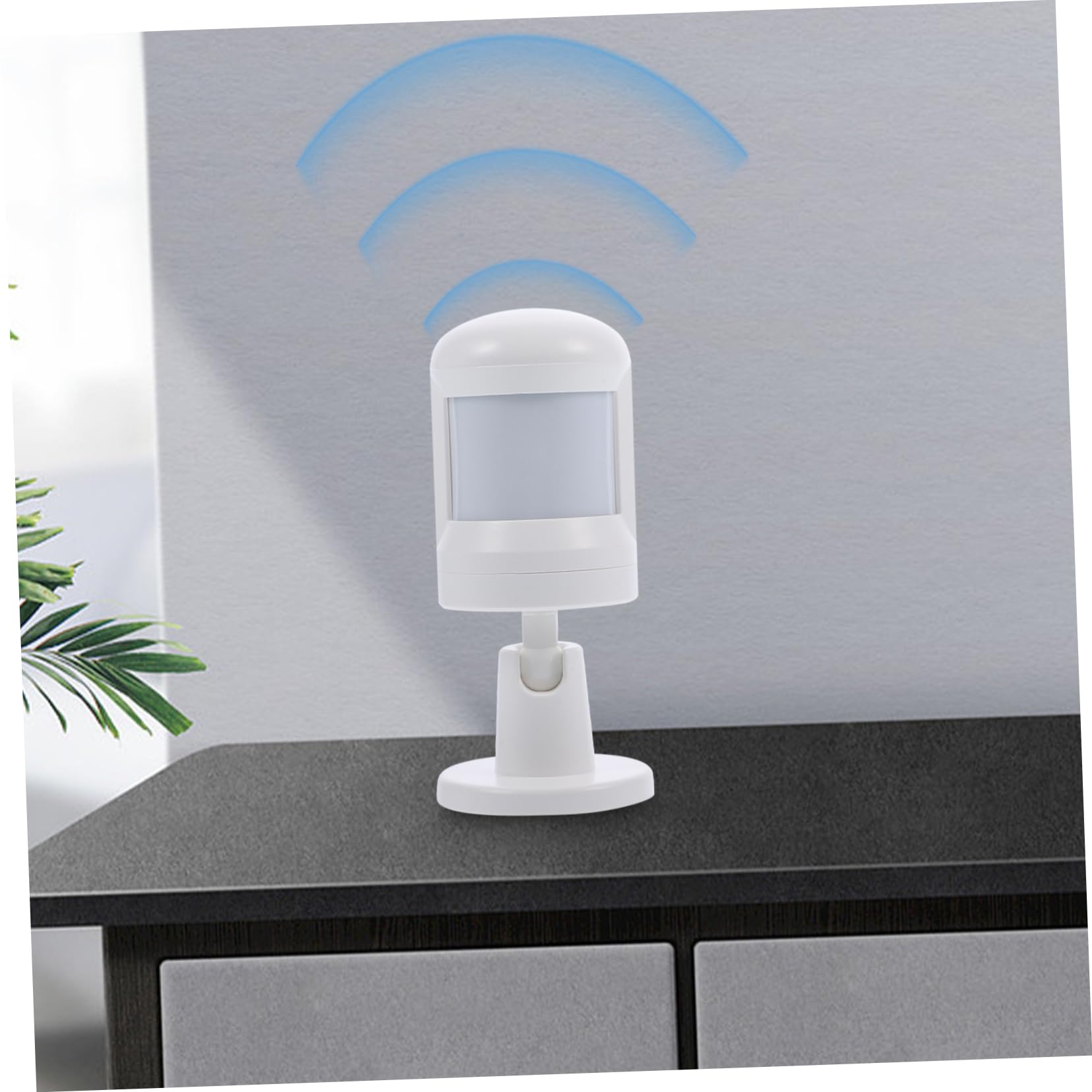 Pir Bewegungsmelder Funk Sensor Weiß für Zuhause mit Weitwinkel