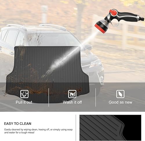 Miniatura 7 de KIWI MASTER Alfombrilla de maletero de carga para Toyota RAV4 2013-2018 Reemplazo OEM PT908-42135 para todo tipo de clima, alfombrillas TPE Slush