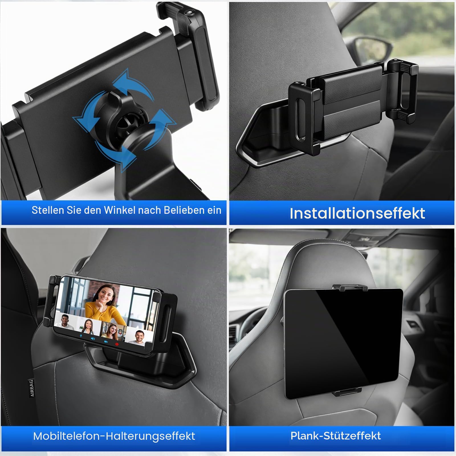KUNGKIC Tablet Halterung Tablet Holder für Cupra Formentor KM7 2021–2024 Cupra Born/Ateca/Leon Ipad Halter Handyhalterung