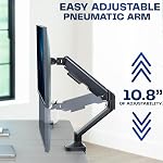 VIVO Heavy Duty Ultrawide Monitor Tension Arm for up to 40 inch Screens, Holds 26.4 lbs, Premium Desk Mount Stand, Black, STAND-V100O