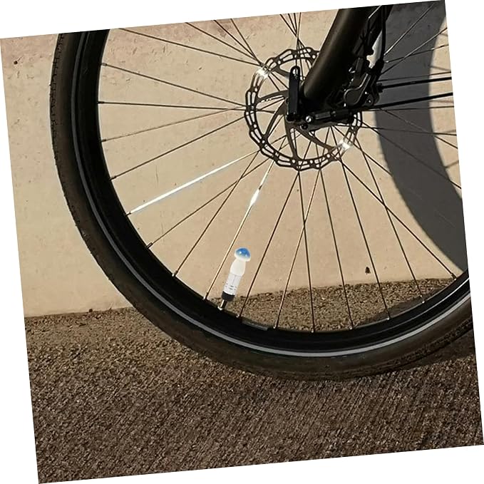 Set 4 tapas para válvula de neumáticos de bicicleta coloridas miniatura 7