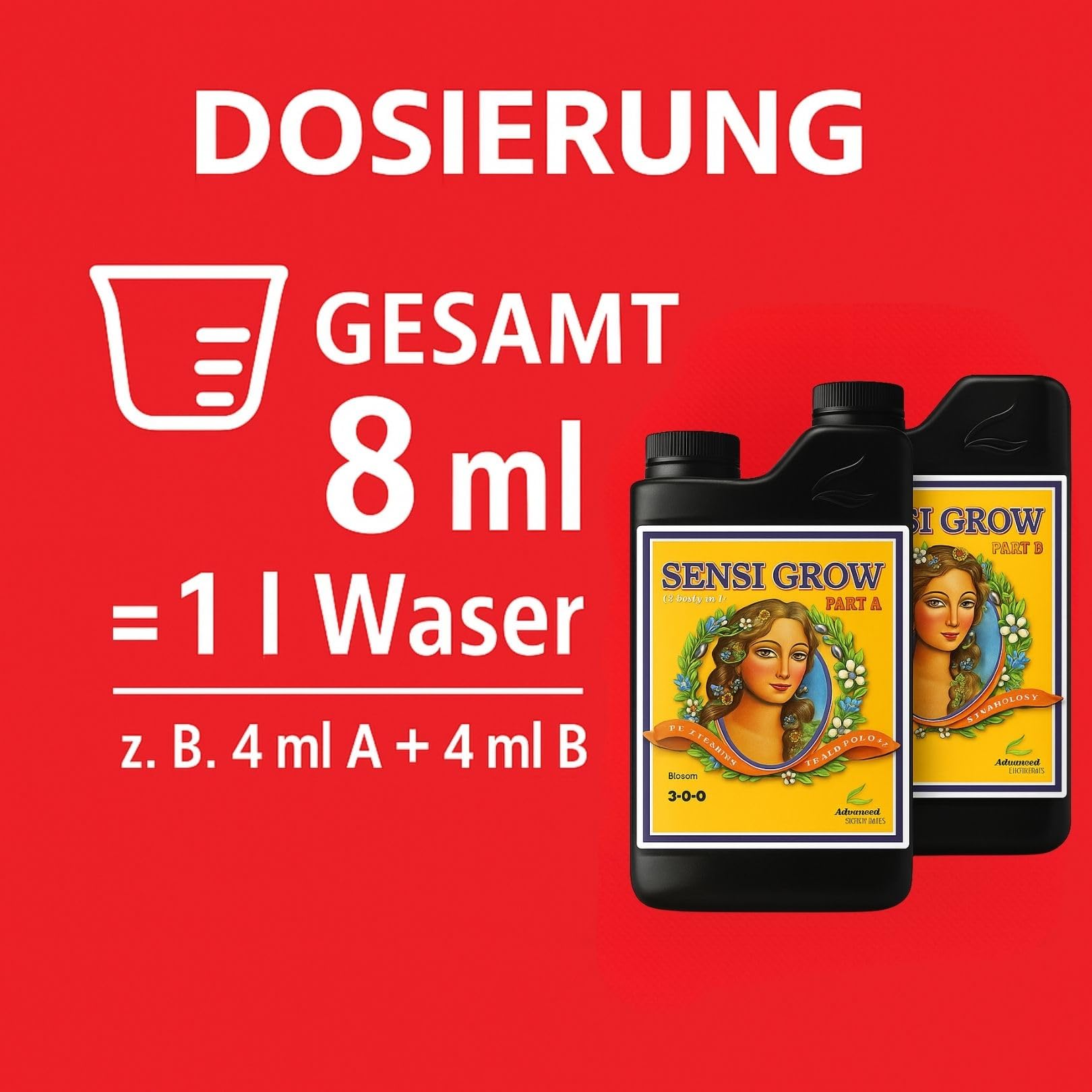 Weedness Advanced Nutrients pH perfect Sensi Grow A&B 5 Liter - NPK Dünger Grow Anbau Indoor Erde Flüssigdünger Organischer Bio