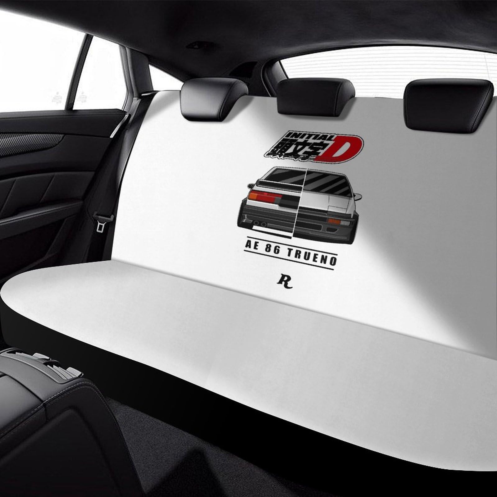 Amazon | 車 シートカバー 頭文字d イニシャル D Ae86 後部座席カバー 