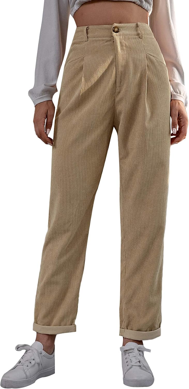 SOLY HUX Women's High Waisted Straight 