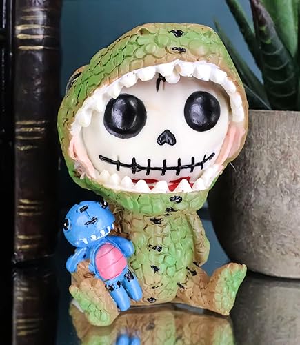 Miniatura 8 de Ebros Gift Jurassic Animal Kingdom Tyrannosaurus Rex - Figura de dinosaurio Furrybones de 3 pulgadas de alto, esqueleto de huesos peludos en disfraz