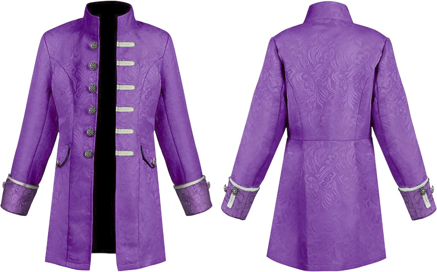 Boy's Steampunk Gothic Victorian Coat Uniform Halloween Costume Jacket