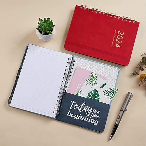 Miniatura 2 de Agenda 2024  Agenda académica semanal y mensual 2024, 6.4 x 8.5 pulgadas, enero 2024 a diciembre 2024, agenda diaria, páginas gruesas de primera