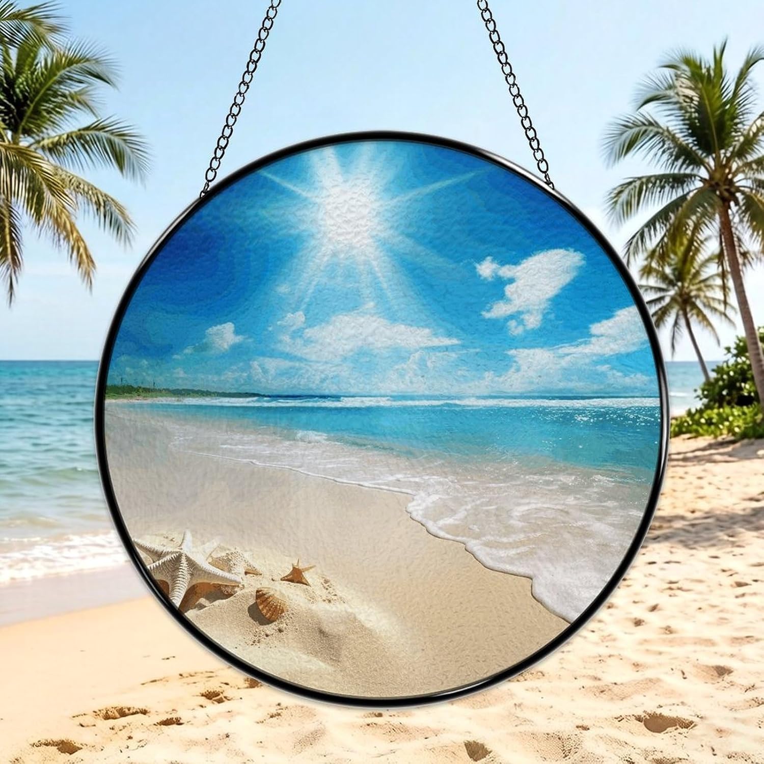 Stained Glass Suncatcher, Window Hanging Decor for Outdoor Indoor image 3