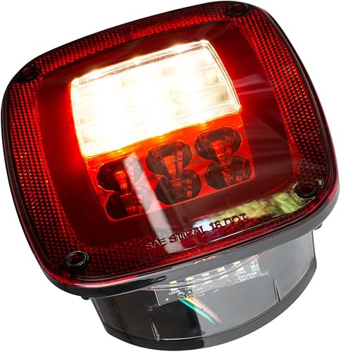 Miniatura 4 de Lumitronics LED 12V 6 funciones universal de cola traserafrenogiroparadalicencialuz de respaldo para Jeeps, Jeep Wrangler