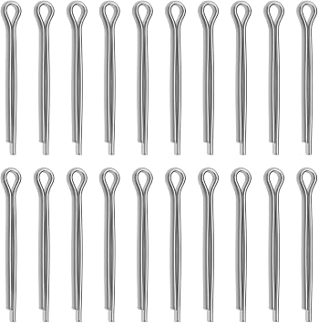 20pcs Bike Disc Brake Pad Pins Bike Brake Pad Cotter Pin Steel Split Pin Fastener Bicycle Lock Pin Compatible with Shimano Compatible with Tektro
