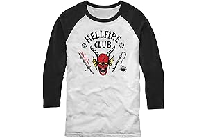 Stranger Things Men's Hellfire Club Raglan Tee