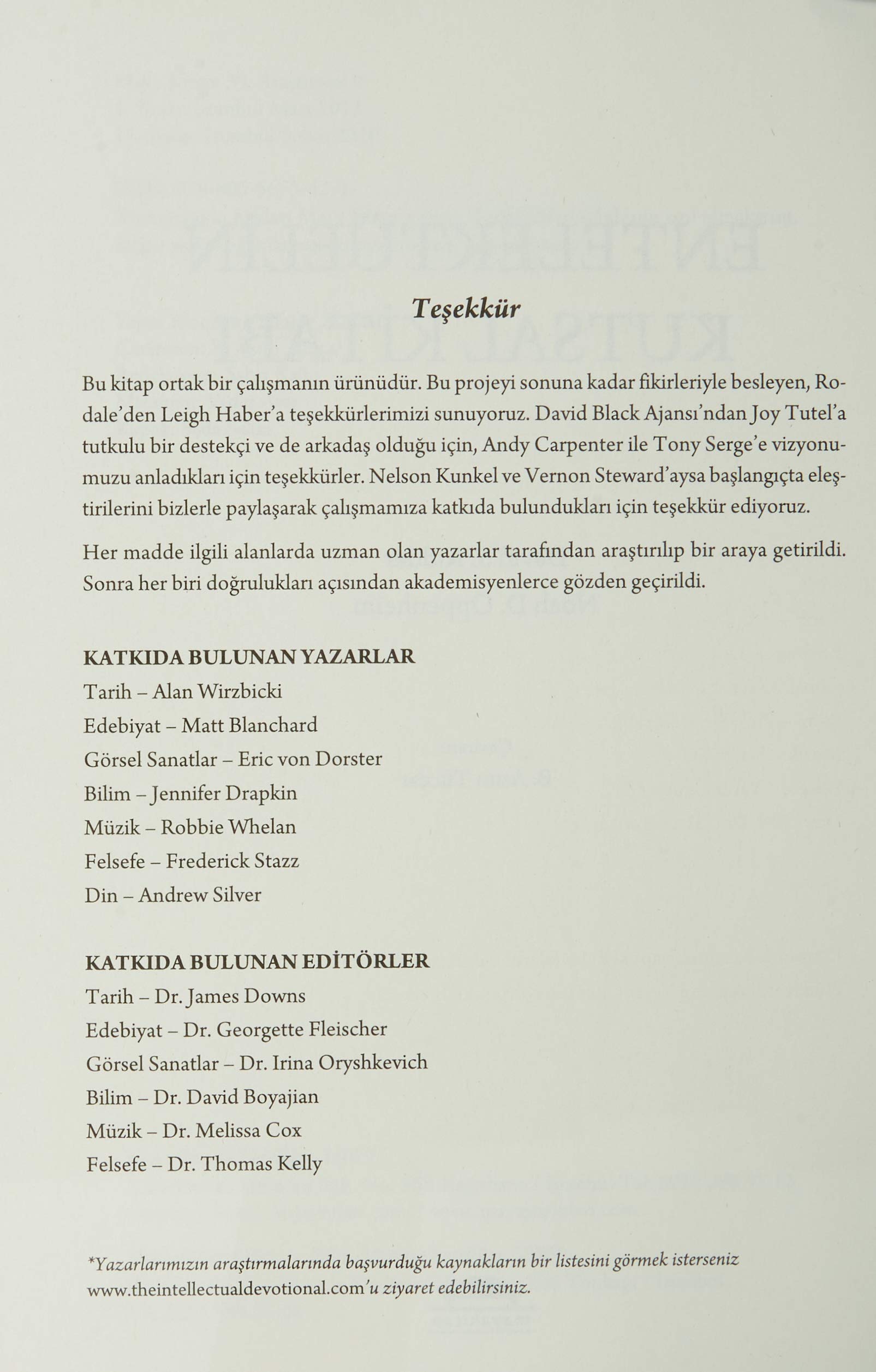 Entelektüelin Kutsal Kitabı