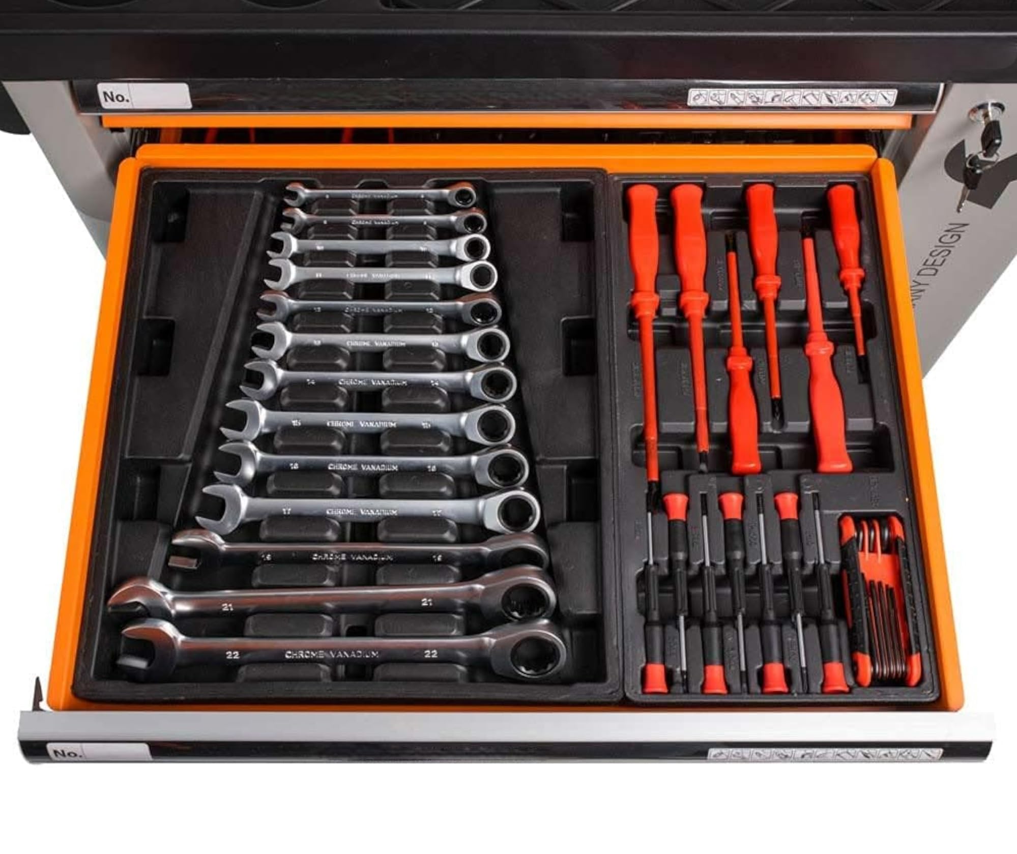Carrello Porta Attrezzi 428 Utensili 6 Cassetti Officina Garage