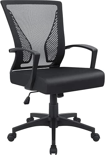 Furmax Office Chair Ergonomic Computer Desk Mesh Chair Mid Back