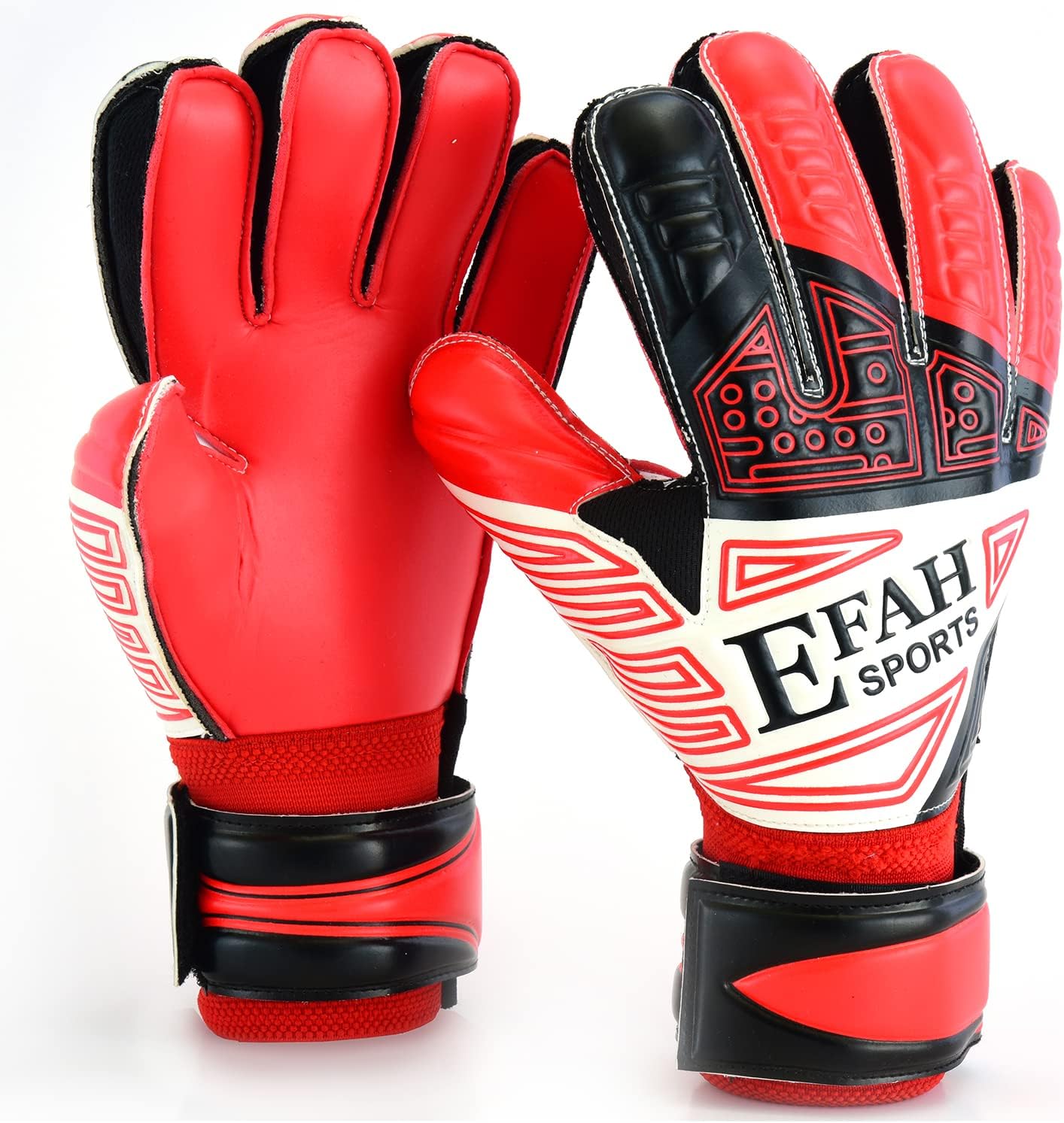 Soccer Goalkeeper Gloves for Kids Boys Children Youth Football Goalie Gloves with Fingersave and Double Wrist Grips