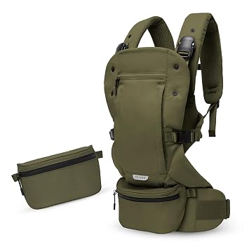 Colugo Baby Carrier - Baby Carrier Newborn to Toddler, Toddler Carrier, Adjustable, Lightweight, Breathable Carrier for Newborn to 33 Pounds Olive