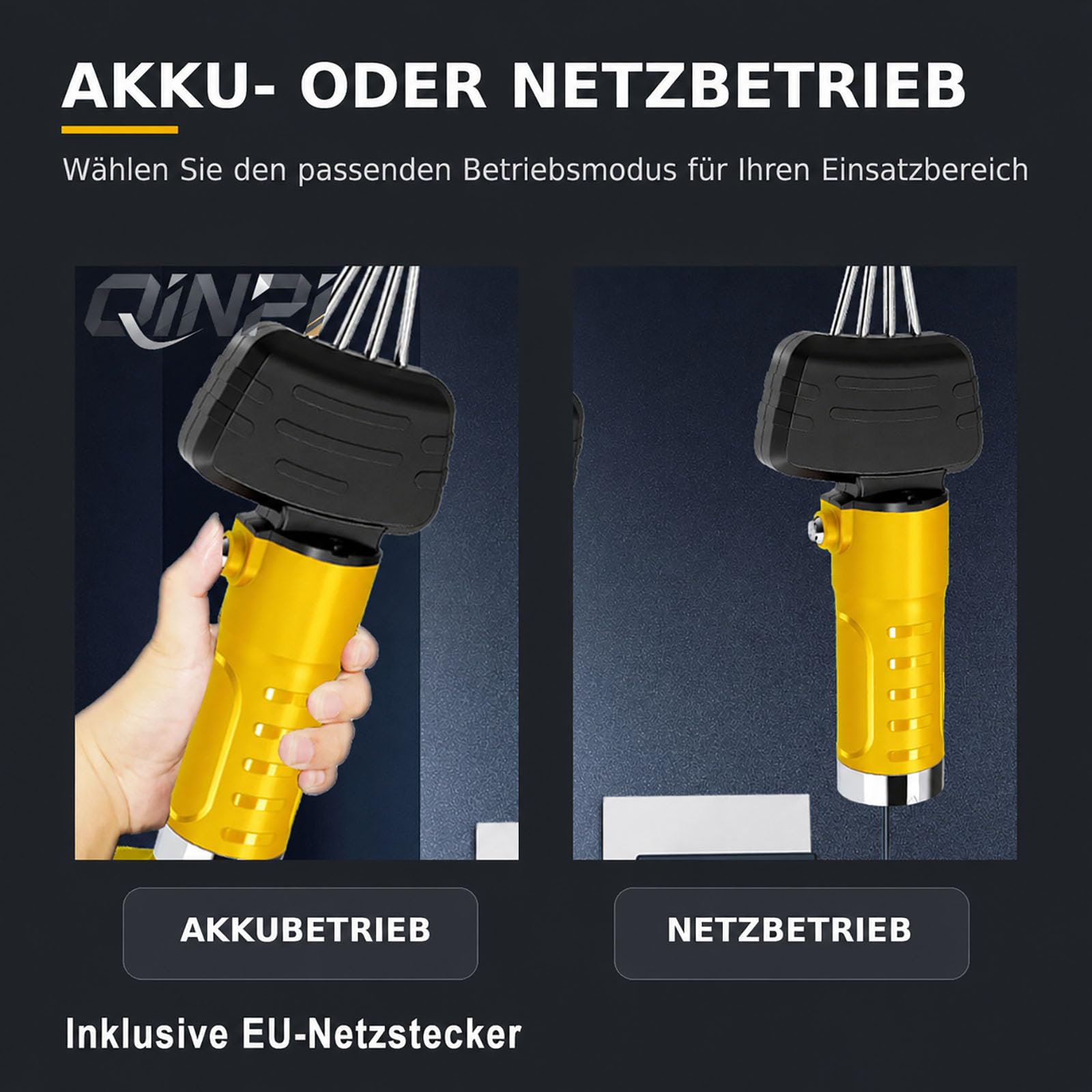 Elektrischer Geflügelrupfer, 4-Wellen-rupfkopf, Wechselkopf