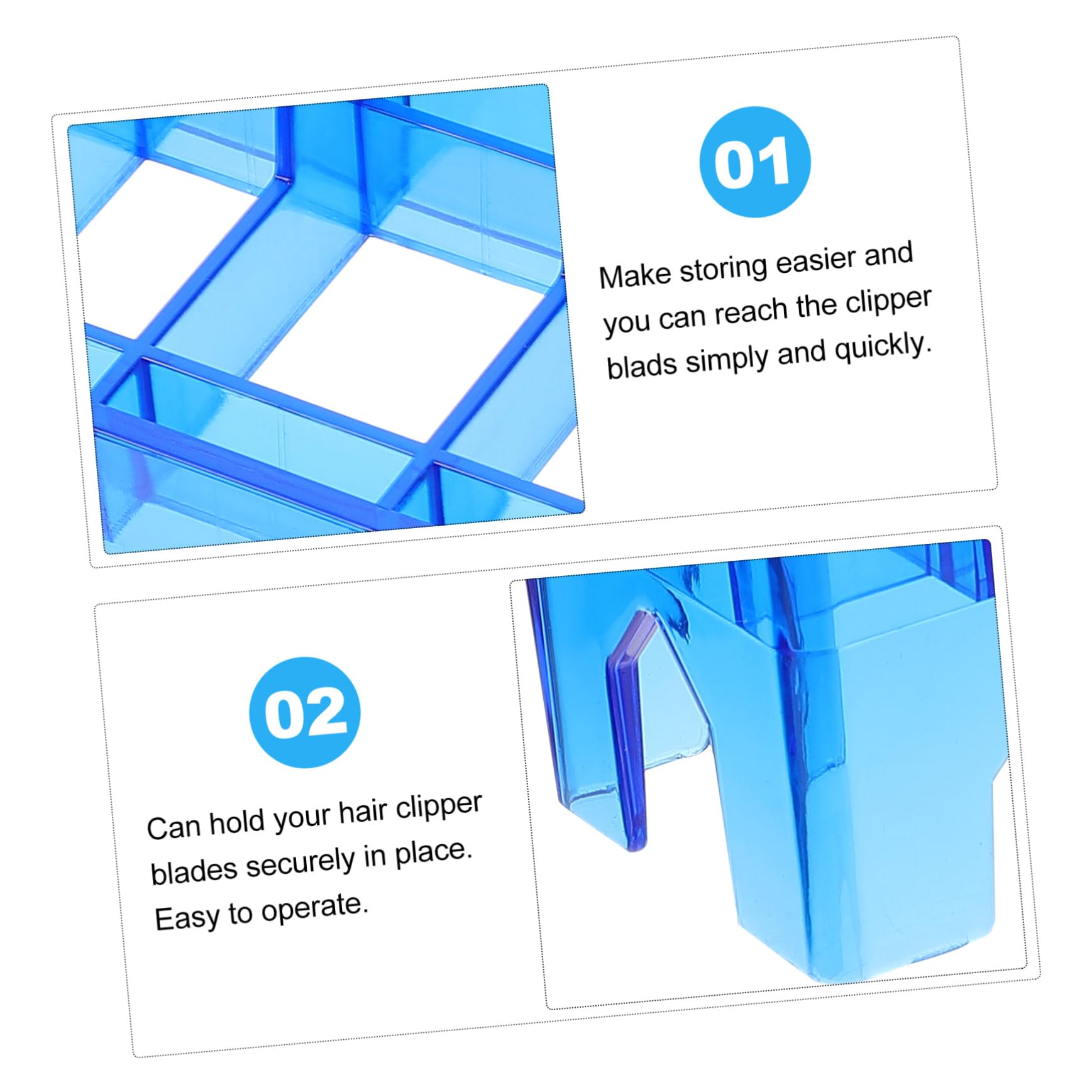 PartyKindom Sturdy Caliper Display Box Comb Organizer Comb Holder Hair Tools Box Universal Storage Case