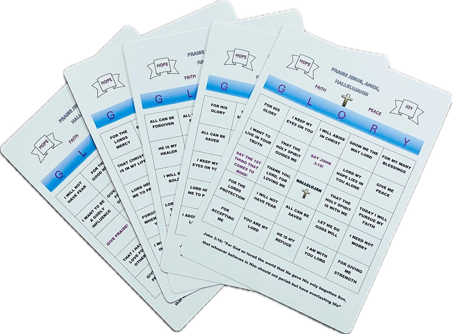 聖書ビンゴ代替カードゲーム、30人のプレーヤー、クリスチャン、ユース、男の子、女の子、大人、ゲーム、日曜学校の聖書研究、バケーション