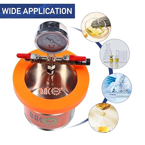 Miniatura 4 de BACOENG Kit de cámara de vacío de 2 cuartos con bomba de vacío de 3.6 CFM y 1 etapa HVAC