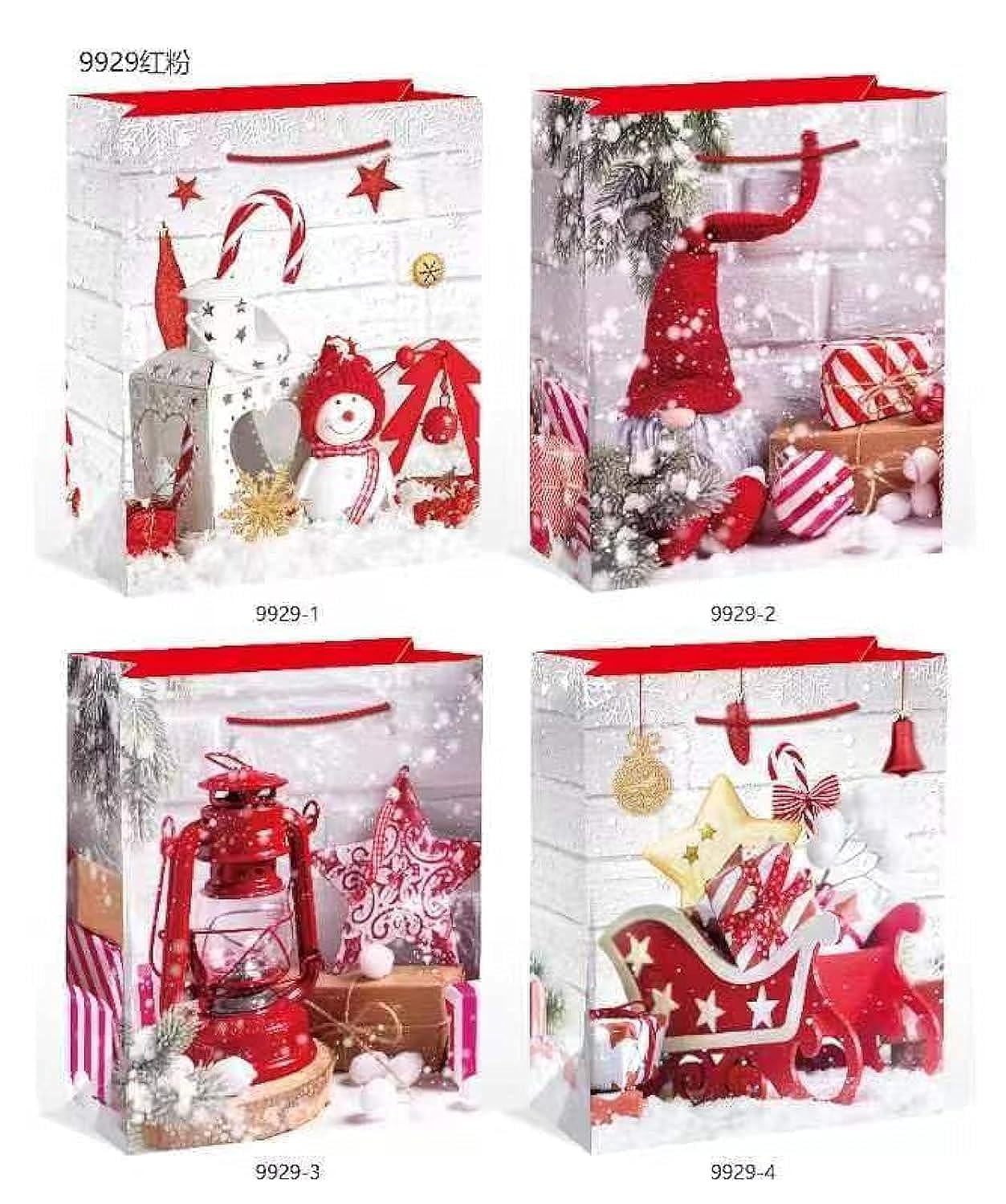 Servewell Gift Bag Xmas Design Large 31 * 40 * 12 - Assorted (Random Color)