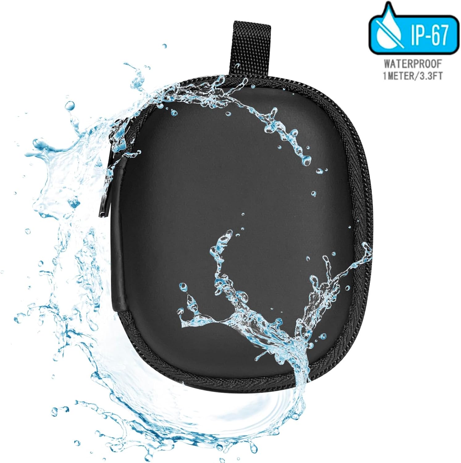 Earbud Case AirPods Case, Earphone Case Hard Earbud Holder Cell Phone Accessories Organizer for Earbuds, SD Memory Card(Black) - Image 5