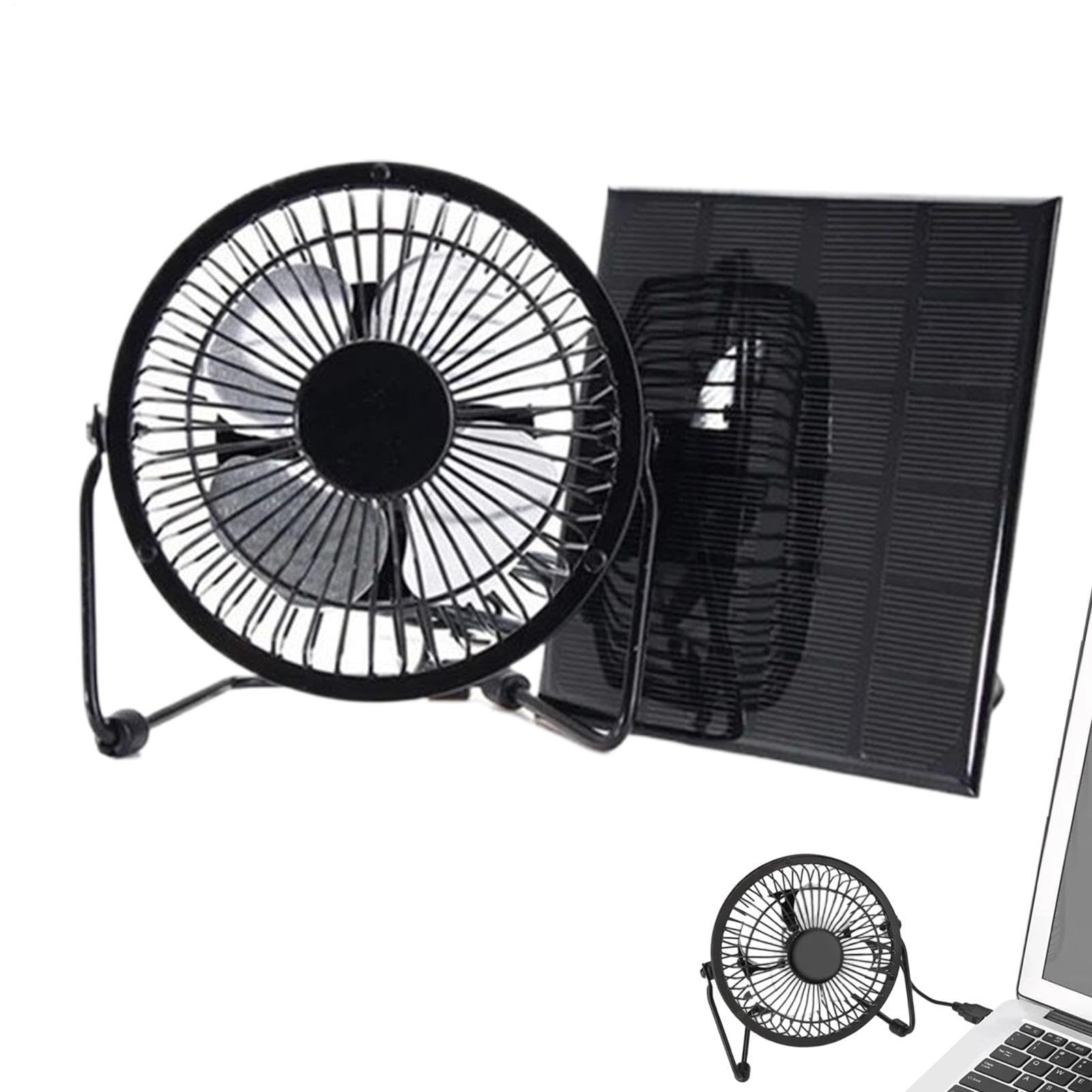 Ventilador solar de extracción y circulación de aire portátil para suelo de trastero