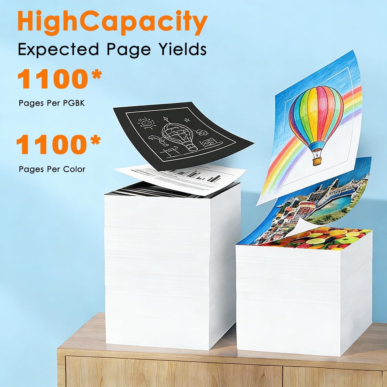 822 Ink Cartridges Latest Upgrade Remanufactured for Epson 822XL 822 XL Ink Cartridges Use with WF-3820 WF-3823 WF-4820 WF-4830 WF-4833 WF-4834 Printer (2 Black Cyan Magenta Yellow, 5 Pack)