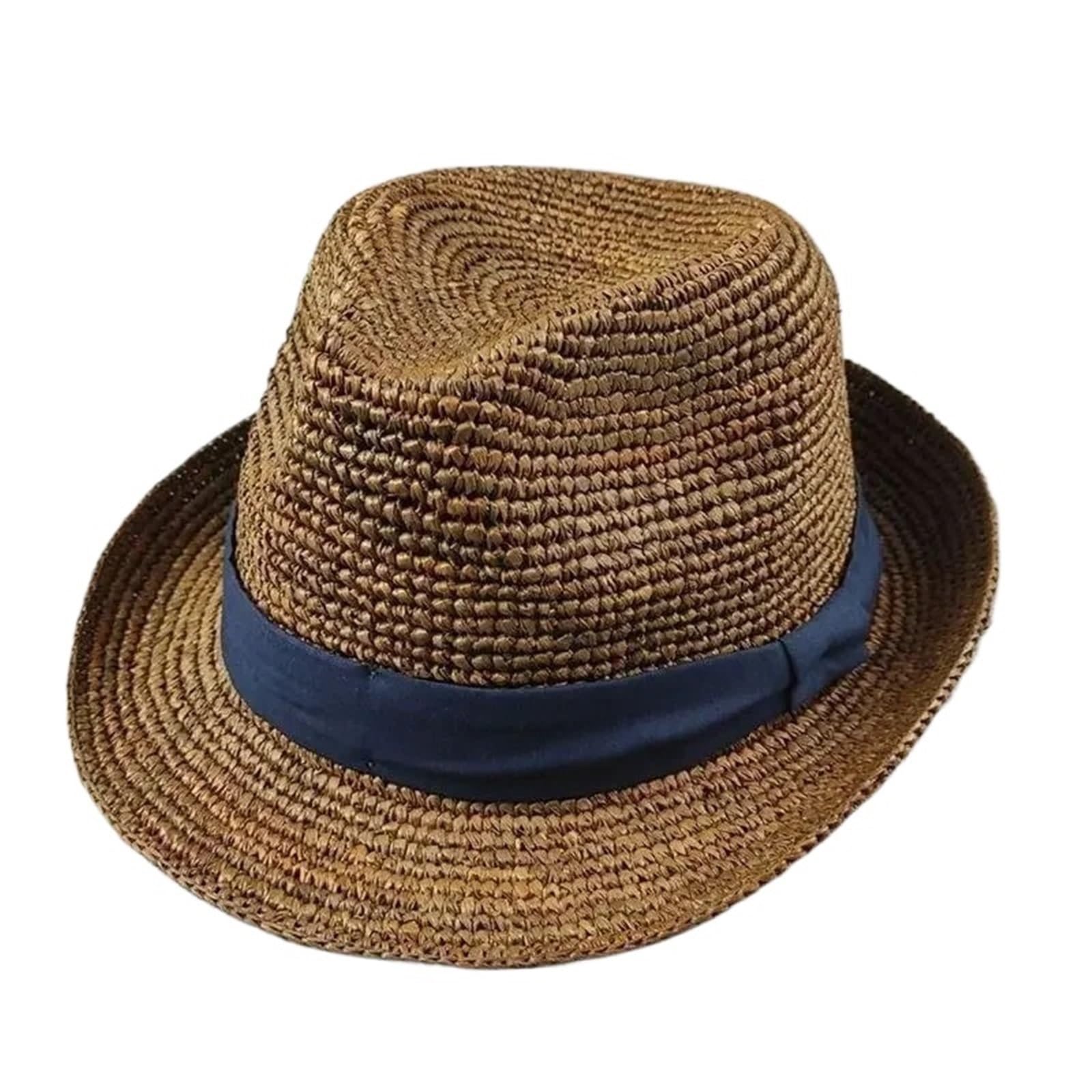 Sombrero de paja para mujer y hombre, plegable, tejido, protección solar, sombrero, verano, sombrero de playa