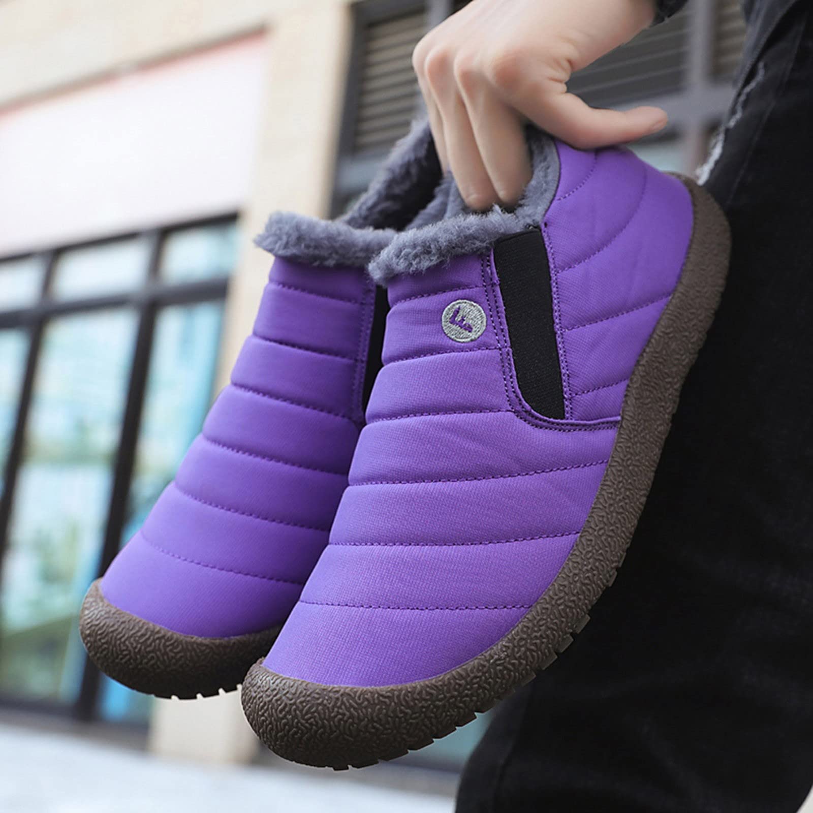 Botas de nieve para hombre con forro polar, 40-45 Eu, botas de nieve