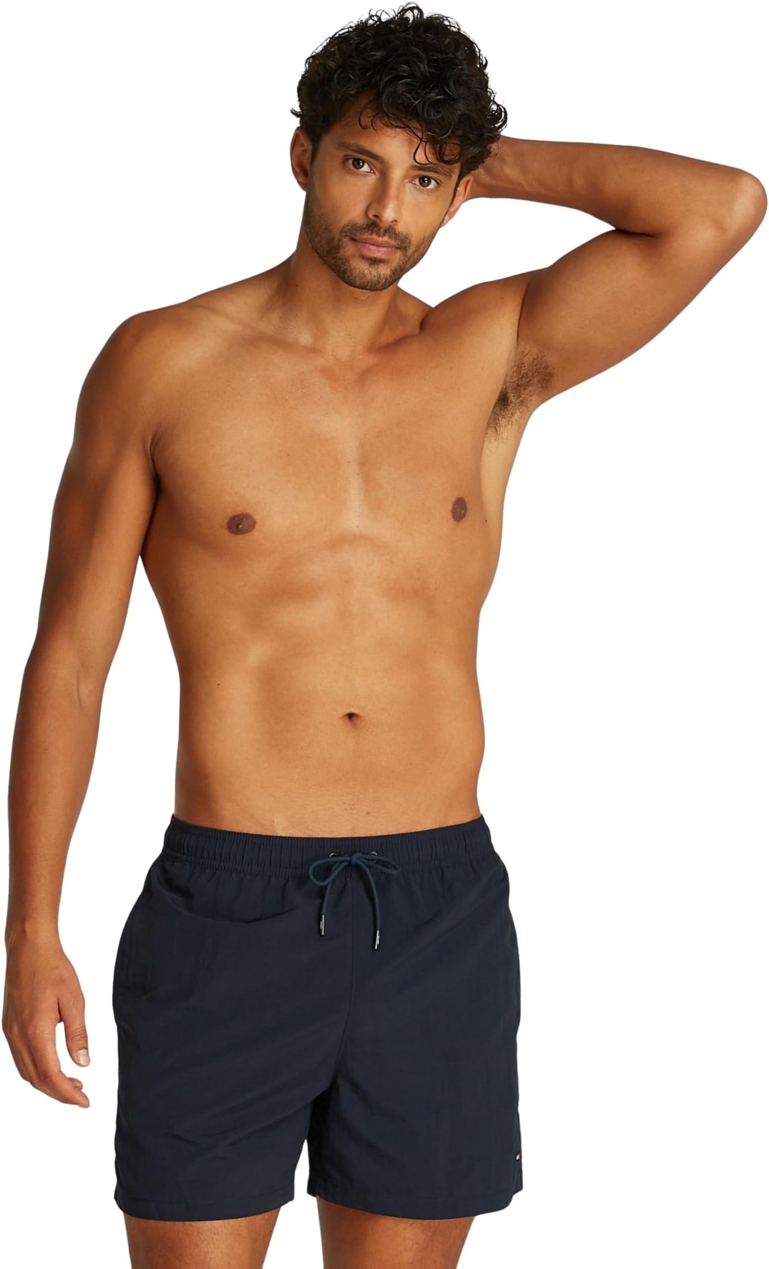 Men’s Medium Drawstring Swim Shorts with Logo