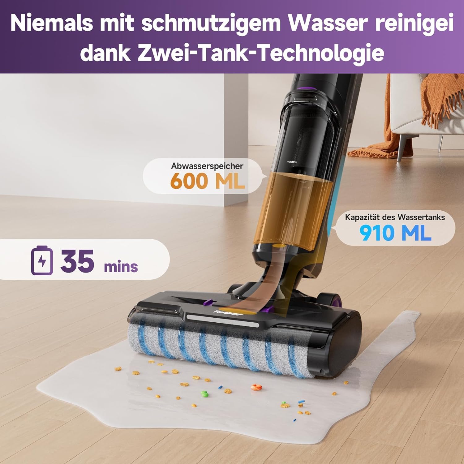 Redkey W15 Nass Trockensauger Akku – Bild 2