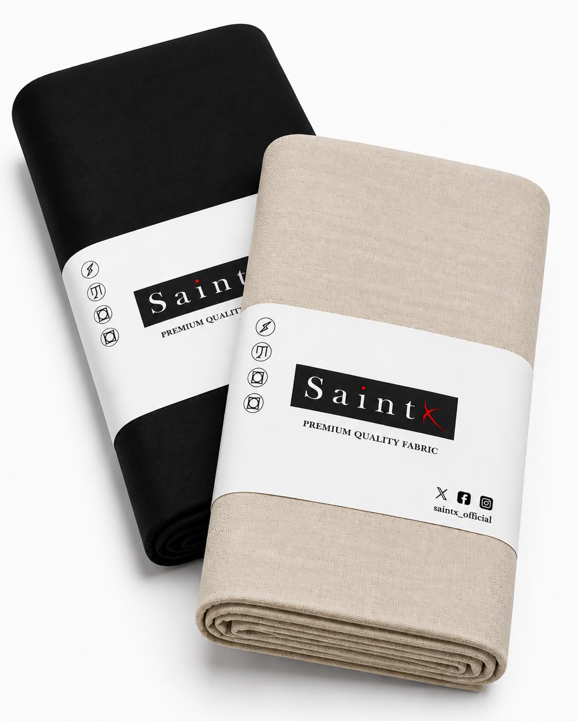 Men's Custom Tailoring Essentials | Unstitched Pure Cotton Shirt Fabric (1.6 mts) + Unstitched Triple Blend Stretchable Trouser Fabric (1.3 mts) | Premium Suiting & Shirting Combo (SAINTFB03)-image-41