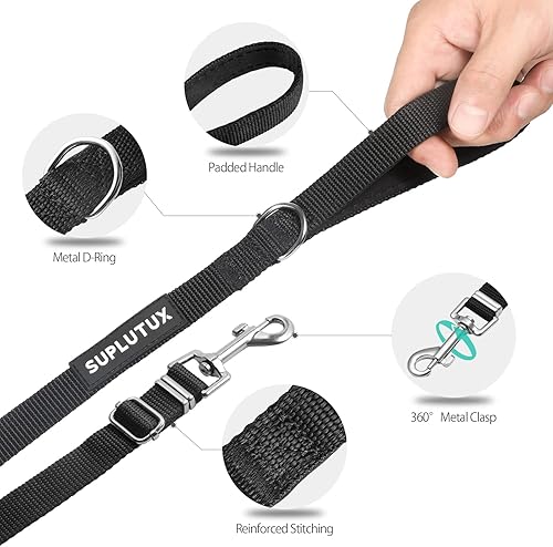 Miniatura 3 de Correa de plomo larga para entrenamiento exterior de perro de 30 pies, ajustable, correa de entrenamiento de perro para perros grandes, medianos y