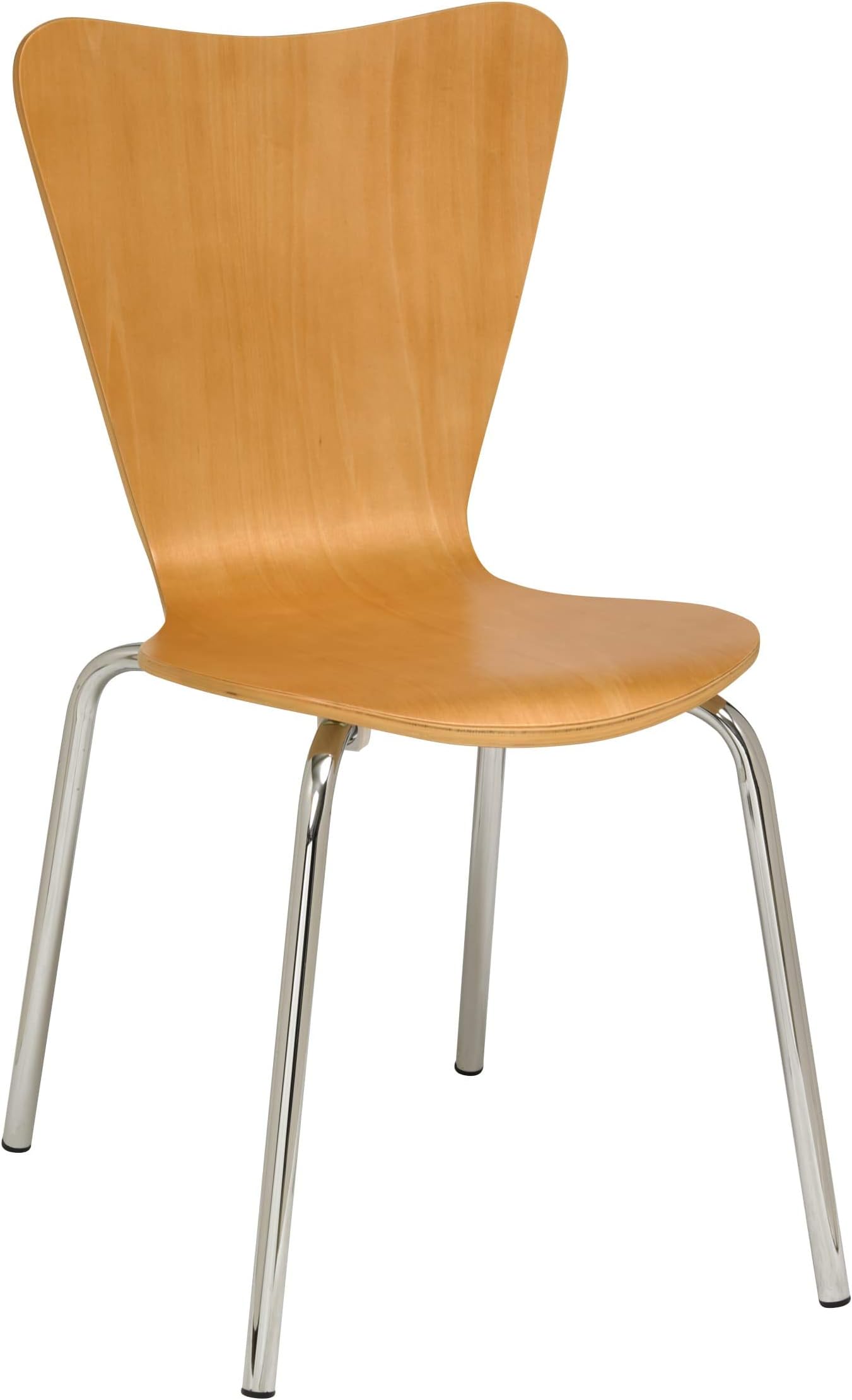 KFI Seating Contemporary Natural Wood Cafe Chair, Commercial Grade, Natural Wood