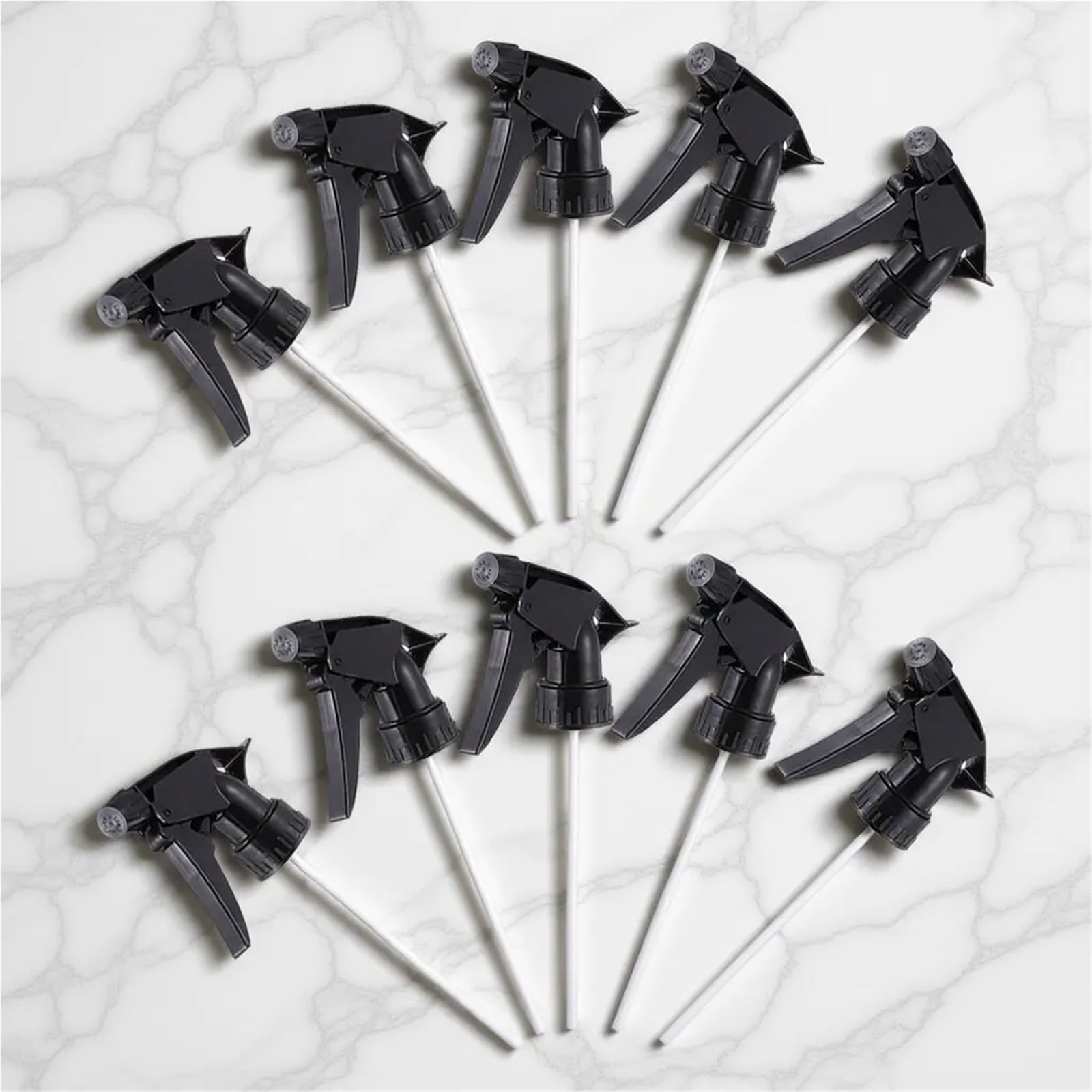 Ugello spruzzatore con grilletto in PET | Ugello spruzzatore a grilletto regolabile da 10 pezzi for irrigazione a nebbia da giardinaggio