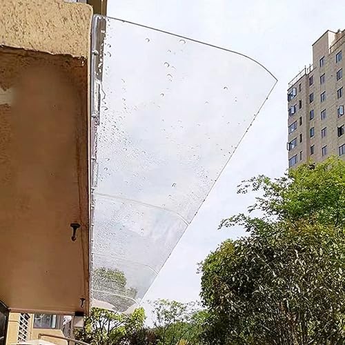Toldo transparente invisible para ventana, toldo para puerta delantera al aire libre, patio, toldo moderno de policarbonato para puerta delantera,