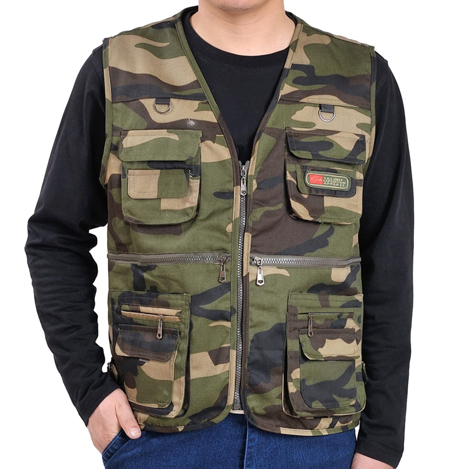 Gilet De Pêche Bushline – Vert – Taille L/G – Multi-poches Pour Mouche Et Utilitaires