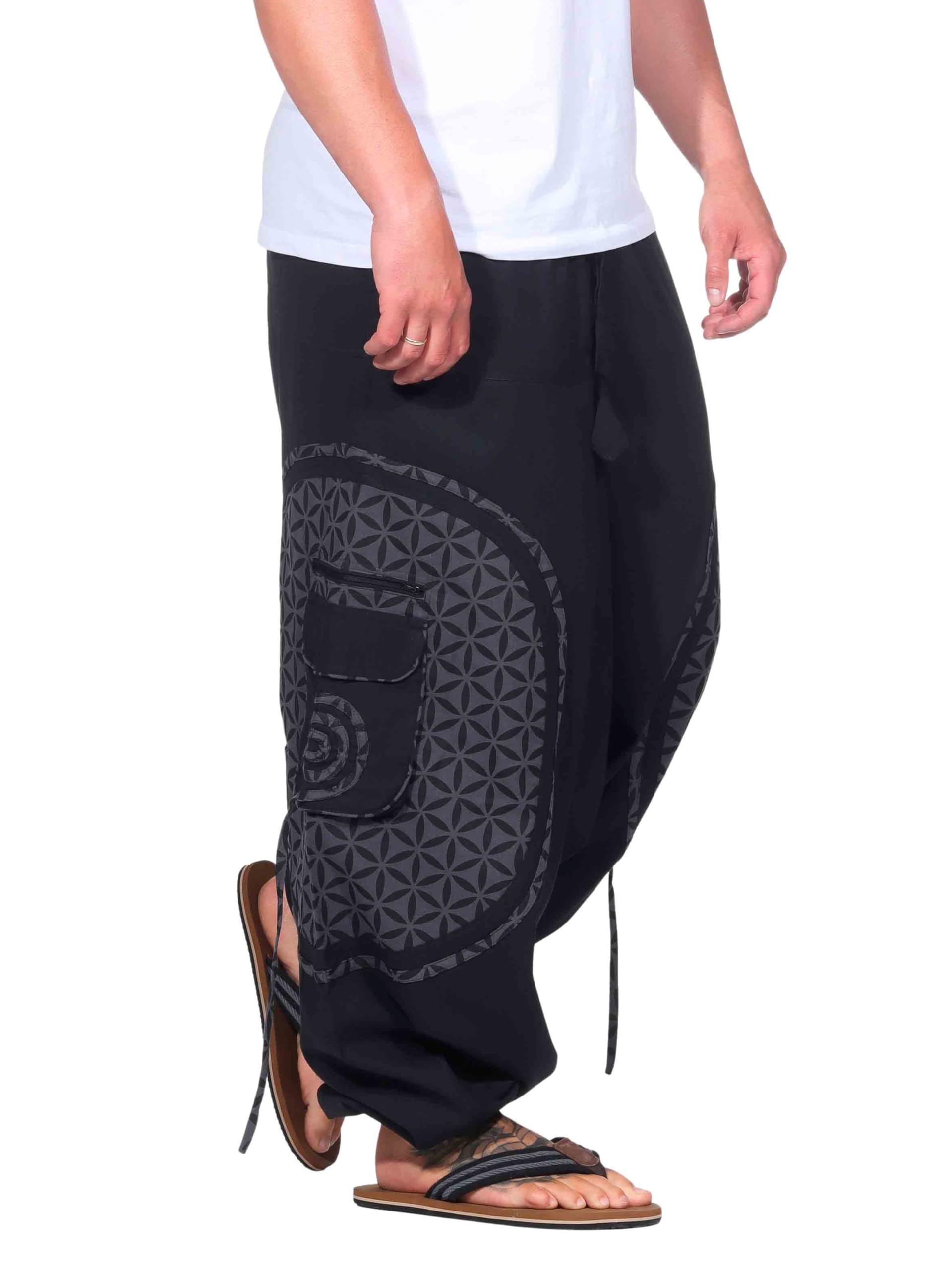 Kunst und Magie Trendige Haremshose Bunte Muster Goa Hippie Hose