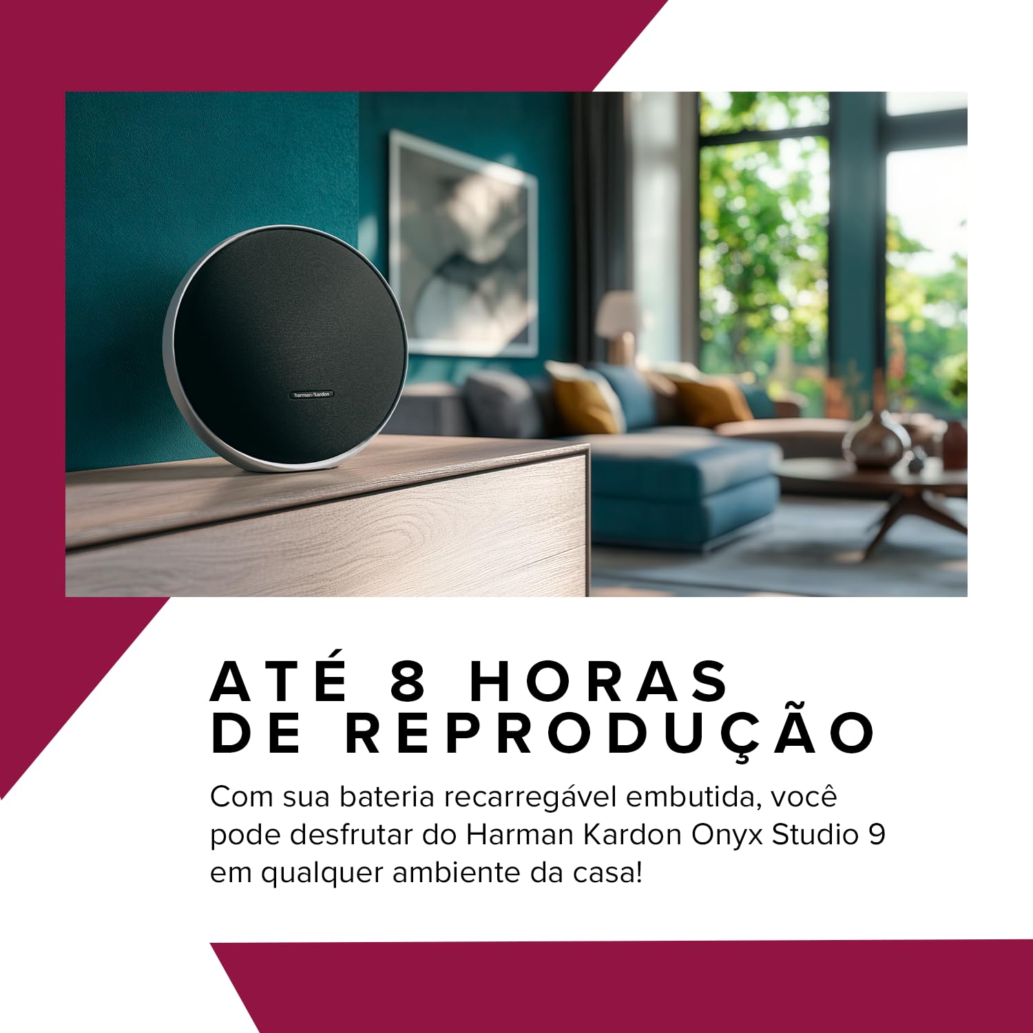 HARMAN KARDON, Caixa de Som, Onyx Studio 9, Bluetooth, Portátil