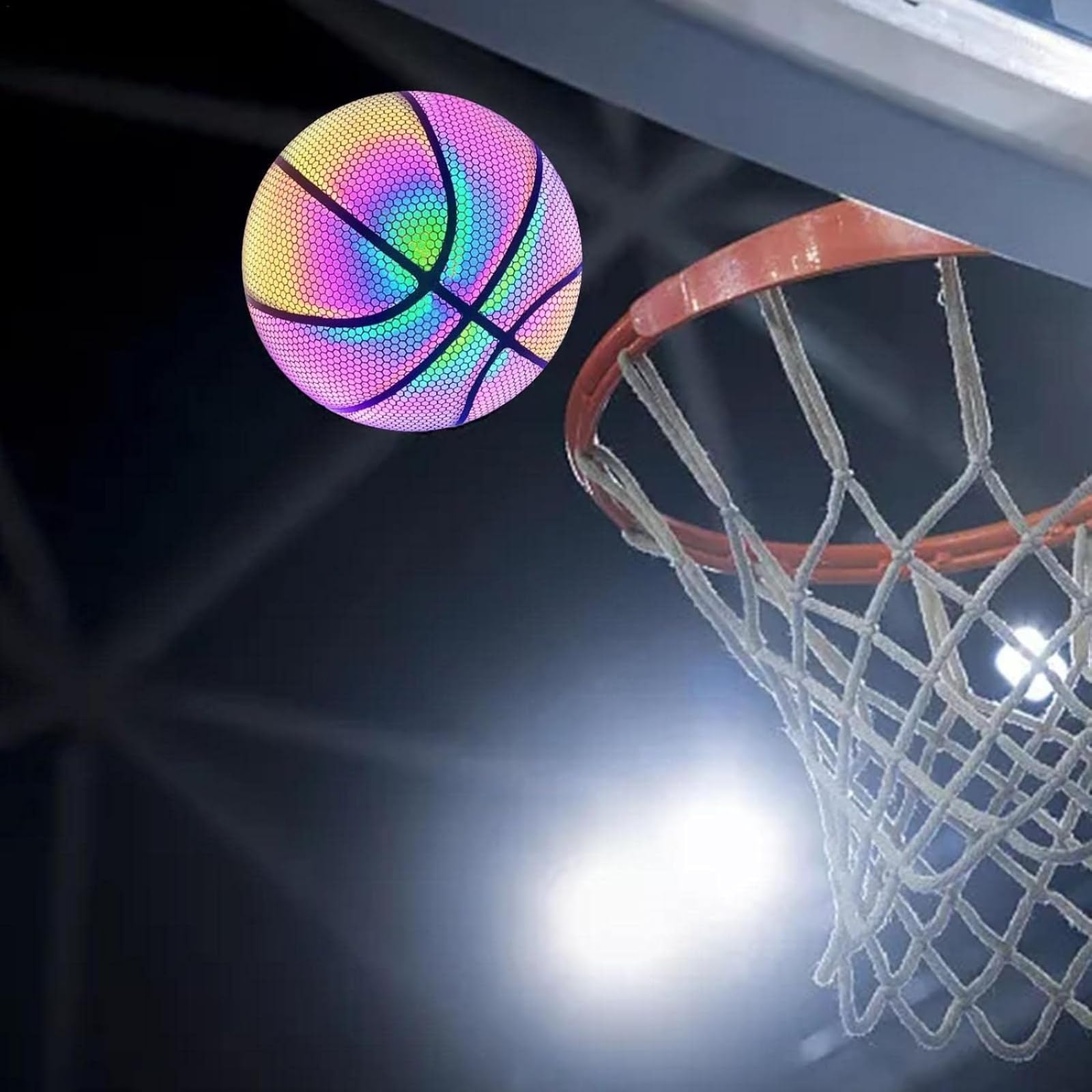 〈ラスト1つ〉暗闇で光るバスケットボール７号 反射 PU革 スポーツ バスケ ラスト1つ〉暗闇で光るバスケットボール7号 反射 PU革 スポーツ
